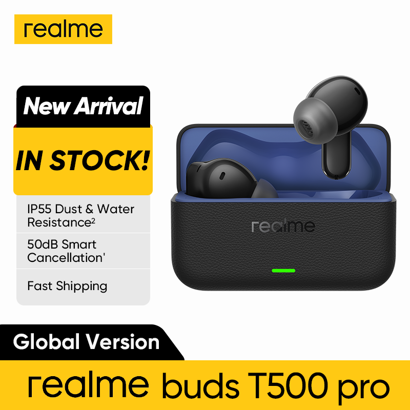 Realme Tablet Accessories - سماعات ريلمي بودز تي 500 برو