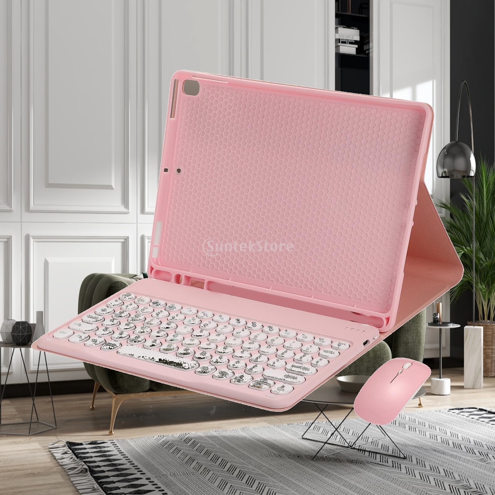 Samsung Tablet Accessories Pen - حافظة مع لوحة مفاتيح وماوس لجهاز
