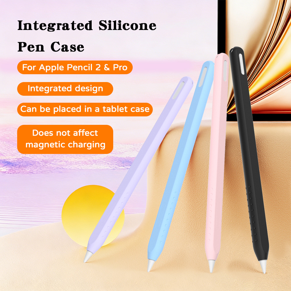 Tablet Accessories For Students - غطاء سيليكون لقلم أبل 2 وبرو،