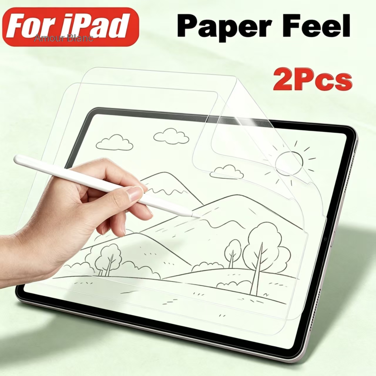 Tablet Drawing Accessories - واقي شاشة مضاد للانعكاس بملمس الورق