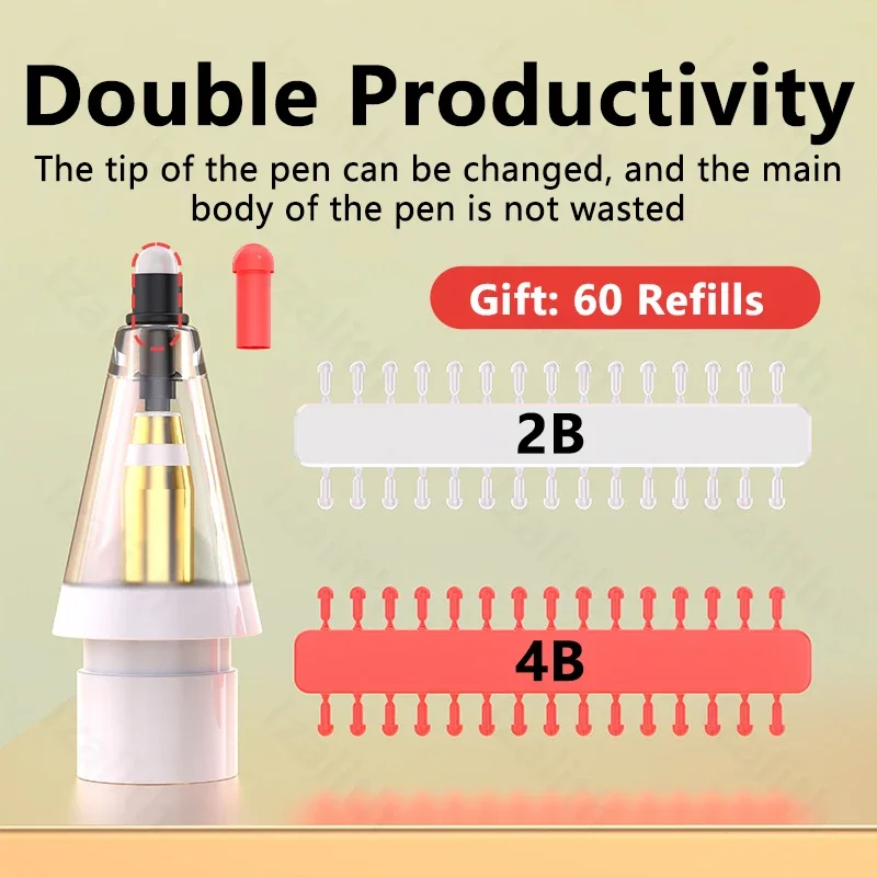 استبدال قلم رصاص نصائح 2B لابل - مراجعة Pen Tablet Accessories وسعره