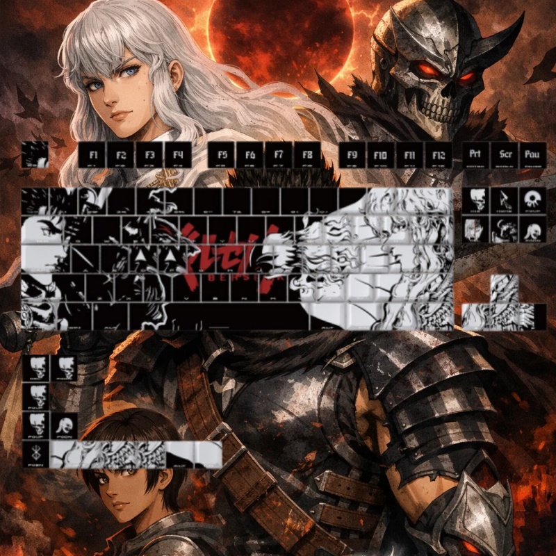 أغطية مفاتيح بتصميم BERSERK لل - مراجعة Tablet Accessories For Gaming وسعره
